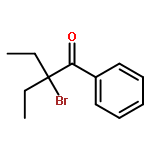 1-Butanone, 2-bromo-2-ethyl-1-phenyl-