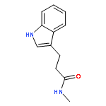 1H-Indole-3-propanamide, N-methyl-