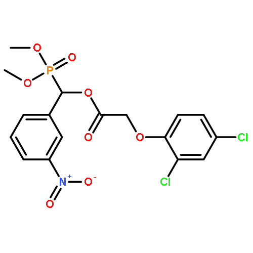 Acetic acid, (2,4-dichlorophenoxy)-,(dimethoxyphosphinyl)(3-nitrophenyl)methyl ester