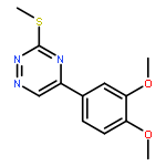 5-(3,4-dimethoxyphenyl)-3-(methylsulfanyl)-1,2,4-triazine