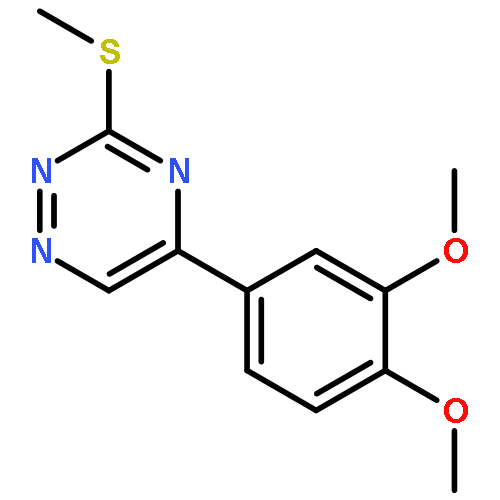 5-(3,4-dimethoxyphenyl)-3-(methylsulfanyl)-1,2,4-triazine