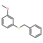 Benzene, 1-methoxy-3-[(phenylmethyl)thio]-