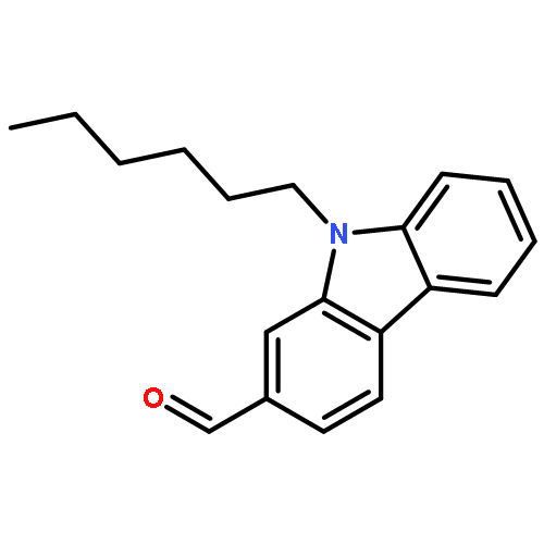 9H-CARBAZOLE-2-CARBOXALDEHYDE, 9-HEXYL-