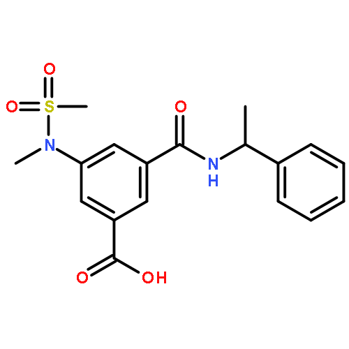 Benzoic acid,3-[methyl(methylsulfonyl)amino]-5-[[[(1R)-1-phenylethyl]amino]carbonyl]-