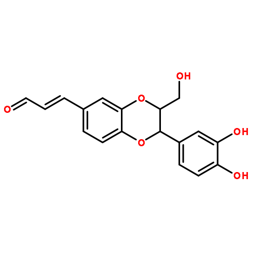 2-Propenal,3-[(2S,3S)-2-(3,4-dihydroxyphenyl)-2,3-dihydro-3-(hydroxymethyl)-1,4-benzodioxin-6-yl]-,(2E)-