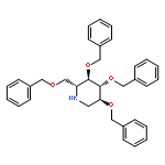 Piperidine,3,4,5-tris(phenylmethoxy)-2-[(phenylmethoxy)methyl]-, (2R,3R,4R,5S)-