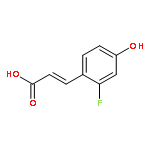 2-PROPENOIC ACID, 3-(2-FLUORO-4-HYDROXYPHENYL)-, (2E)-