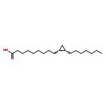 Cyclopropanenonanoic acid, 2-heptyl-, (1R,2S)-rel-