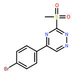 1,2,4-Triazine, 5-(4-bromophenyl)-3-(methylsulfonyl)-