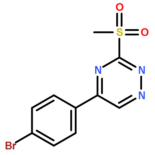 1,2,4-Triazine, 5-(4-bromophenyl)-3-(methylsulfonyl)-