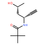 Propanamide, N-[(1R,3R)-1-ethynyl-3-hydroxybutyl]-2,2-dimethyl-, rel-