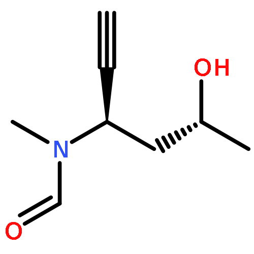 FORMAMIDE, N-[(1R,3R)-1-ETHYNYL-3-HYDROXYBUTYL]-N-METHYL-, REL- (9CI)