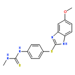 Thiourea,N-[4-[(5-methoxy-1H-benzimidazol-2-yl)thio]phenyl]-N'-methyl-