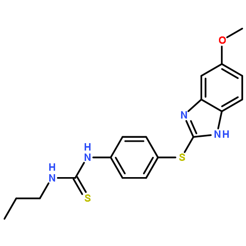 Thiourea, N-[4-[(5-methoxy-1H-benzimidazol-2-yl)thio]phenyl]-N'-propyl-