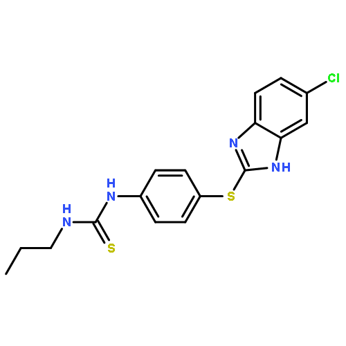 Thiourea, N-[4-[(5-chloro-1H-benzimidazol-2-yl)thio]phenyl]-N'-propyl-