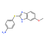 Benzenamine, 4-[(5-methoxy-1H-benzimidazol-2-yl)thio]-