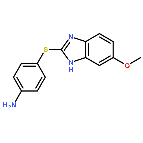 Benzenamine, 4-[(5-methoxy-1H-benzimidazol-2-yl)thio]-