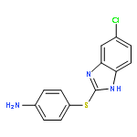 Benzenamine, 4-[(5-chloro-1H-benzimidazol-2-yl)thio]-