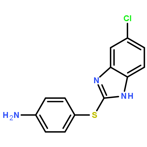 Benzenamine, 4-[(5-chloro-1H-benzimidazol-2-yl)thio]-