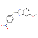 1H-Benzimidazole, 5-methoxy-2-[(4-nitrophenyl)thio]-