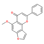 4H-Furo[2,3-h]-1-benzopyran-4-one, 5-methoxy-2-phenyl-