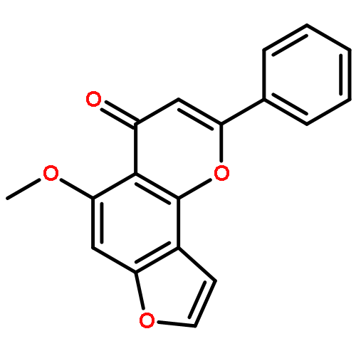 4H-Furo[2,3-h]-1-benzopyran-4-one, 5-methoxy-2-phenyl-