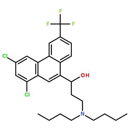 3-(Dibutylamino)-1-(1,3-dichloro-6-(trifluoromethyl)phenanthren-9-yl)propan-1-ol