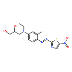 1,2-Propanediol,3-[ethyl[3-methyl-4-[2-(5-nitro-2-thiazolyl)diazenyl]phenyl]amino]-