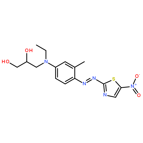 1,2-Propanediol,3-[ethyl[3-methyl-4-[2-(5-nitro-2-thiazolyl)diazenyl]phenyl]amino]-