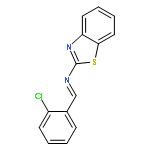 2-Benzothiazolamine, N-[(2-chlorophenyl)methylene]-