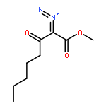 Octanoic acid, 2-diazo-3-oxo-, methyl ester