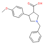 trans-1-Benzyl-4-(4-methoxyphenyl)pyrrolidine-3-carboxylic acid