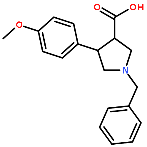 trans-1-Benzyl-4-(4-methoxyphenyl)pyrrolidine-3-carboxylic acid