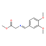 Glycine, N-[(3,4-dimethoxyphenyl)methylene]-, methyl ester