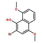 1-NAPHTHALENOL, 2-BROMO-4,8-DIMETHOXY-