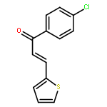 2-PROPEN-1-ONE, 1-(4-CHLOROPHENYL)-3-(2-THIENYL)-, (2E)-