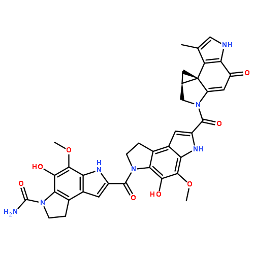 Benzo[1,2-b:4,3-b']dipyrrole-3(2H)-carboxamide,7-[[1,6-dihydro-4-hydroxy-5-methoxy-7-[[(7bR,8aS)-4,5,8,8a-tetrahydro-7-methyl-4-oxocyclopropa[c]pyrrolo[3,2-e]indol-2(1H)-yl]carbonyl]benzo[1,2-b:4,3-b']dipyrrol-3(2H)-yl]carbonyl]-1,6-dihydro-4-hydroxy-5-methoxy-