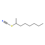 Thiocyanic acid, 1-methylheptyl ester