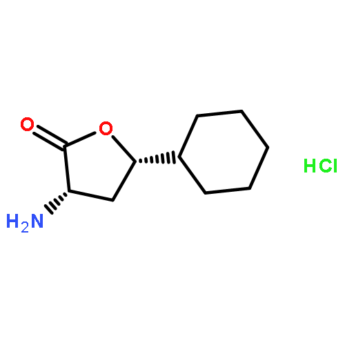 2(3H)-Furanone, 3-amino-5-cyclohexyldihydro-, hydrochloride, (3S,5S)-