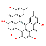 2,4,5-TRIHYDROXY-7-METHYL-1-(2,4,5-TRIHYDROXY-7-METHYL-9,10-DIOXOANTHRACEN-1-YL)ANTHRACENE-9,10-DIONE