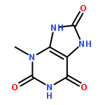 1H-Purine-2,6,8(3H)-trione,7,9-dihydro-3-methyl-