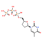 Thymidine5'-(tetrahydrogen triphosphate), 3'-deoxy-