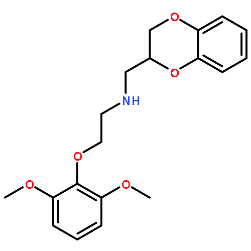 1,4-Benzodioxin-2-methanamine,N-[2-(2,6-dimethoxyphenoxy)ethyl]-2,3-dihydro-