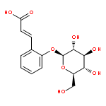 2-Propenoic acid,3-[2-(b-D-glucopyranosyloxy)phenyl]-,(2E)-