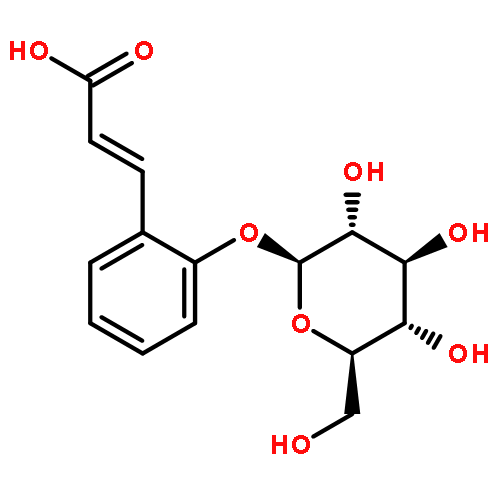 2-Propenoic acid,3-[2-(b-D-glucopyranosyloxy)phenyl]-,(2E)-