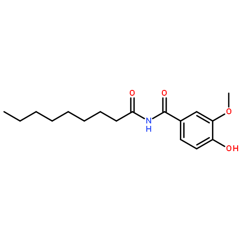 Benzamide, 4-hydroxy-3-methoxy-N-(1-oxononyl)-