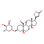 Card-20(22)-enolide,3-[(2,6-dideoxy-b-D-ribo-hexopyranosyl)oxy]-5,14-dihydroxy-19-oxo-,(3b,5b)-