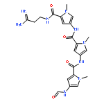 1H-Pyrrole-2-carboxamide,N-[5-[[(3-amino-3-iminopropyl)amino]carbonyl]-1-methyl-1H-pyrrol-3-yl]-4-[[[4-(formylamino)-1-methyl-1H-pyrrol-2-yl]carbonyl]amino]-1-methyl-