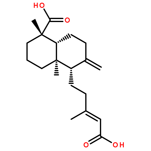 1-Naphthalenecarboxylicacid,5-[(3E)-4-carboxy-3-methyl-3-buten-1-yl]decahydro-1,4a-dimethyl-6-methylene-,(1S,4aR,5S,8aR)-