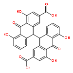 [9,9'-Bianthracene]-2,2'-dicarboxylicacid, 9,9',10,10'-tetrahydro-4,4',5,5'-tetrahydroxy-10,10'-dioxo-,(9R,9'R)-rel-(+)-